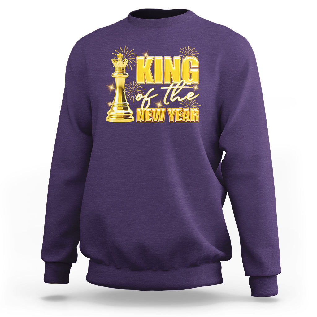 King Of The New Year Eve Happy Lucky Firework Sweatshirt - Wonder Print Shop