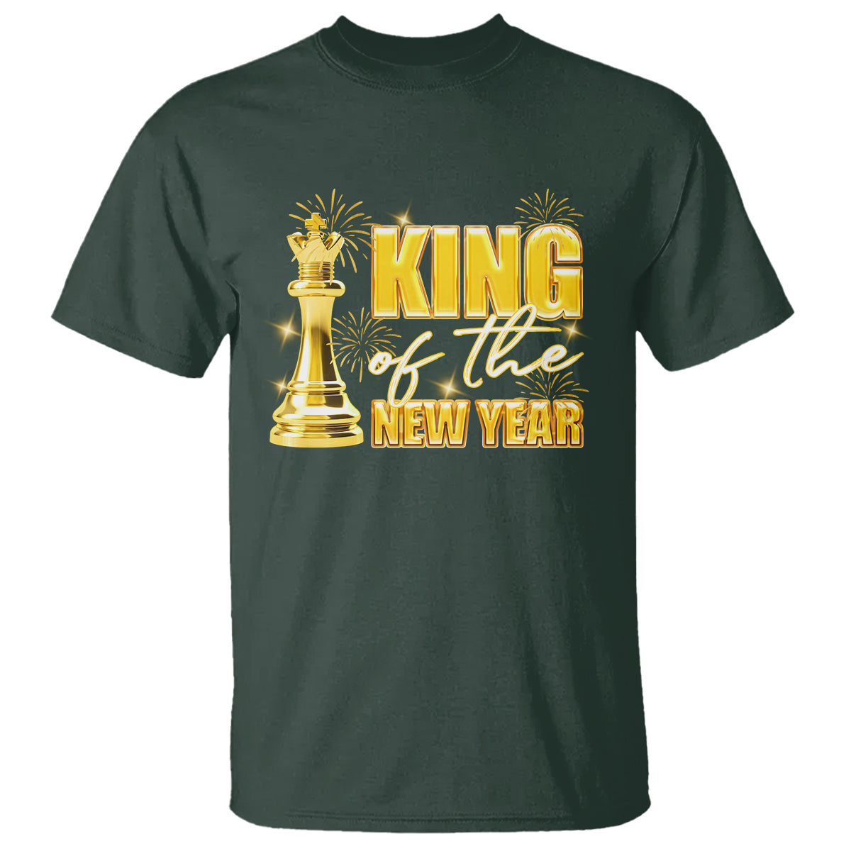 King Of The New Year Eve Happy Lucky Firework T Shirt - Wonder Print Shop