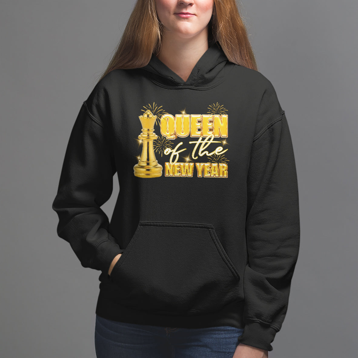 Queen Of The New Year Eve Happy Lucky Firework Hoodie - Wonder Print Shop