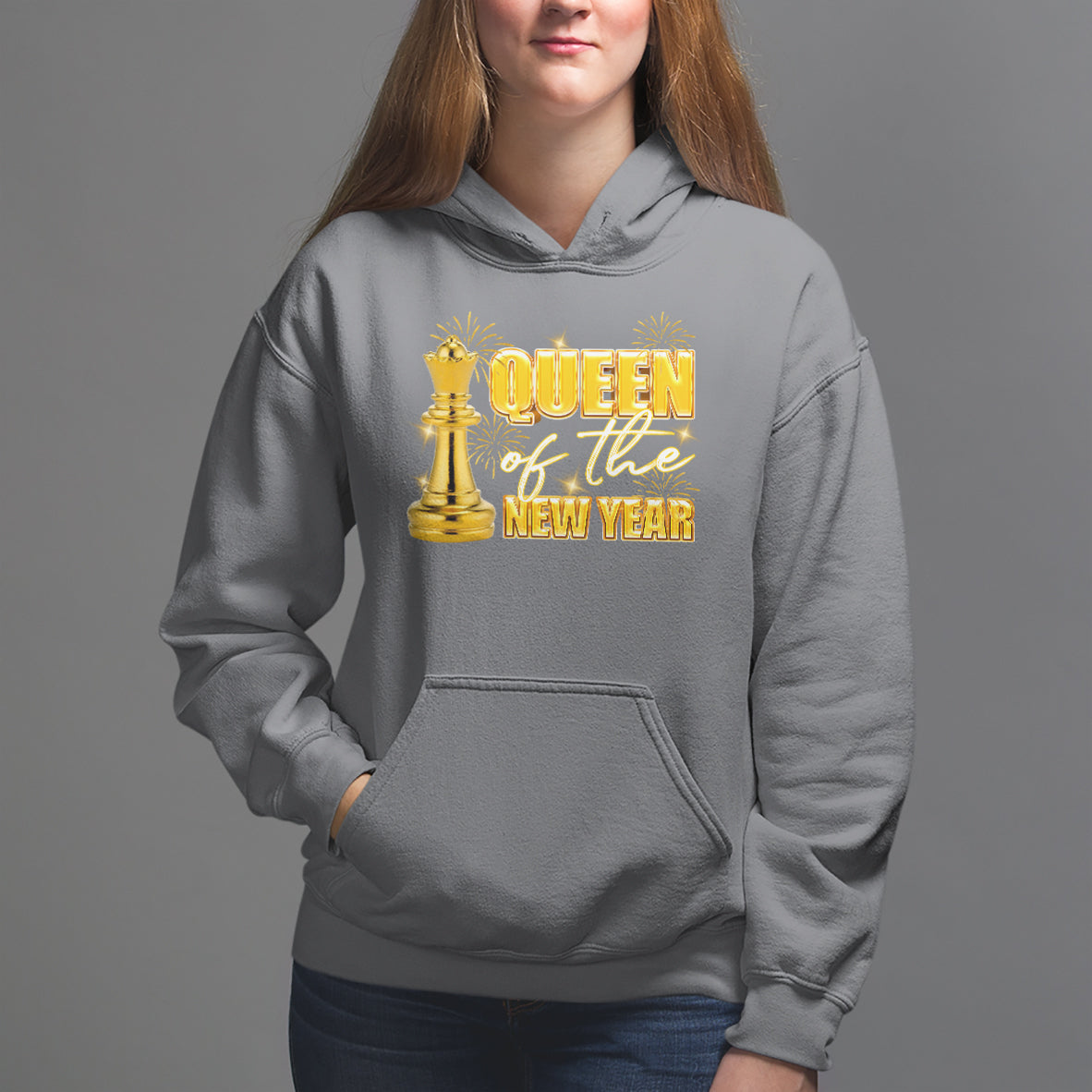 Queen Of The New Year Eve Happy Lucky Firework Hoodie - Wonder Print Shop
