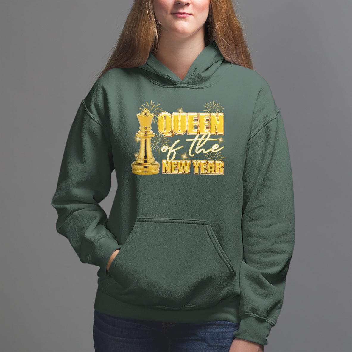 Queen Of The New Year Eve Happy Lucky Firework Hoodie - Wonder Print Shop