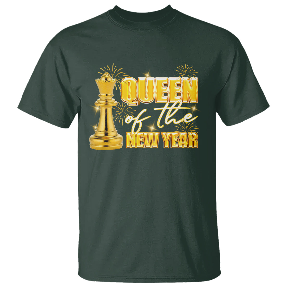 Queen Of The New Year Eve Happy Lucky Firework T Shirt - Wonder Print Shop