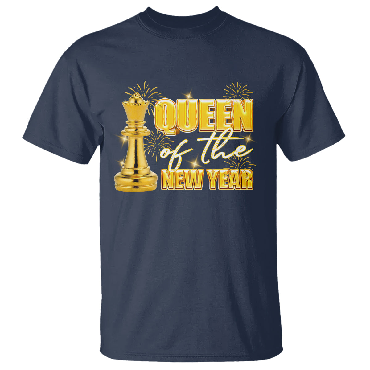 Queen Of The New Year Eve Happy Lucky Firework T Shirt - Wonder Print Shop