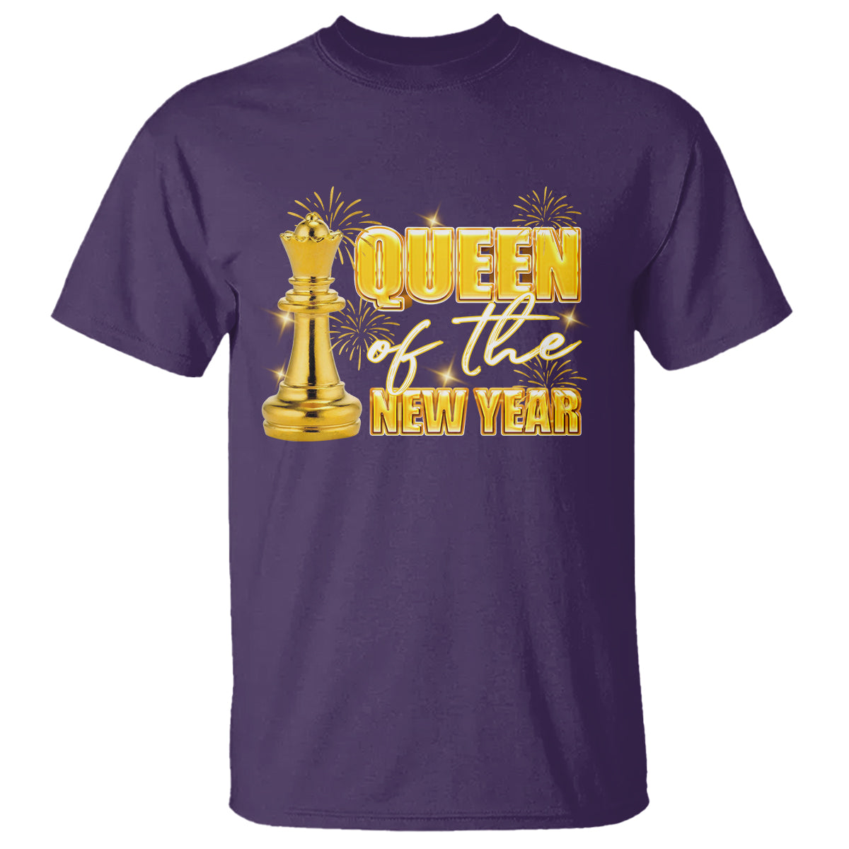 Queen Of The New Year Eve Happy Lucky Firework T Shirt - Wonder Print Shop