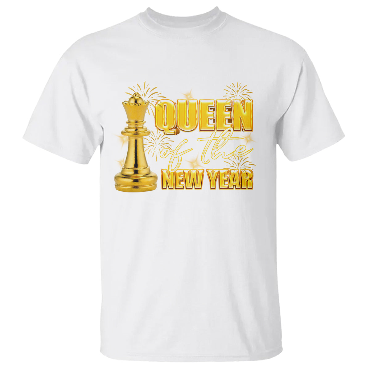 Queen Of The New Year Eve Happy Lucky Firework T Shirt - Wonder Print Shop