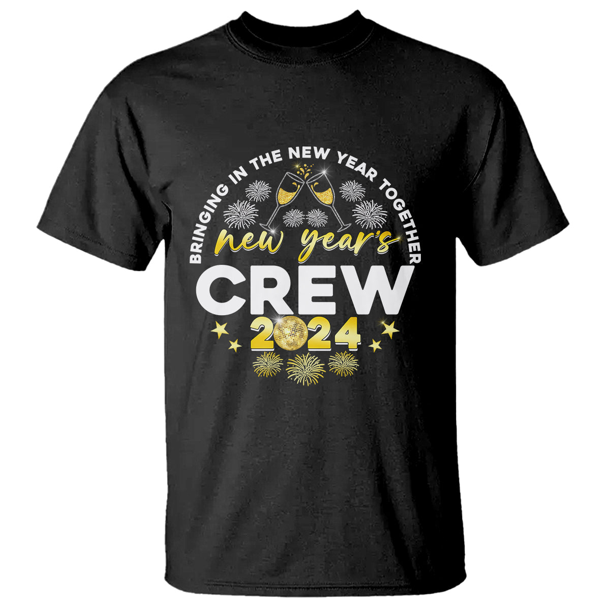 Happy 2024 New Year Crew Bringing Together T Shirt - Wonder Print Shop