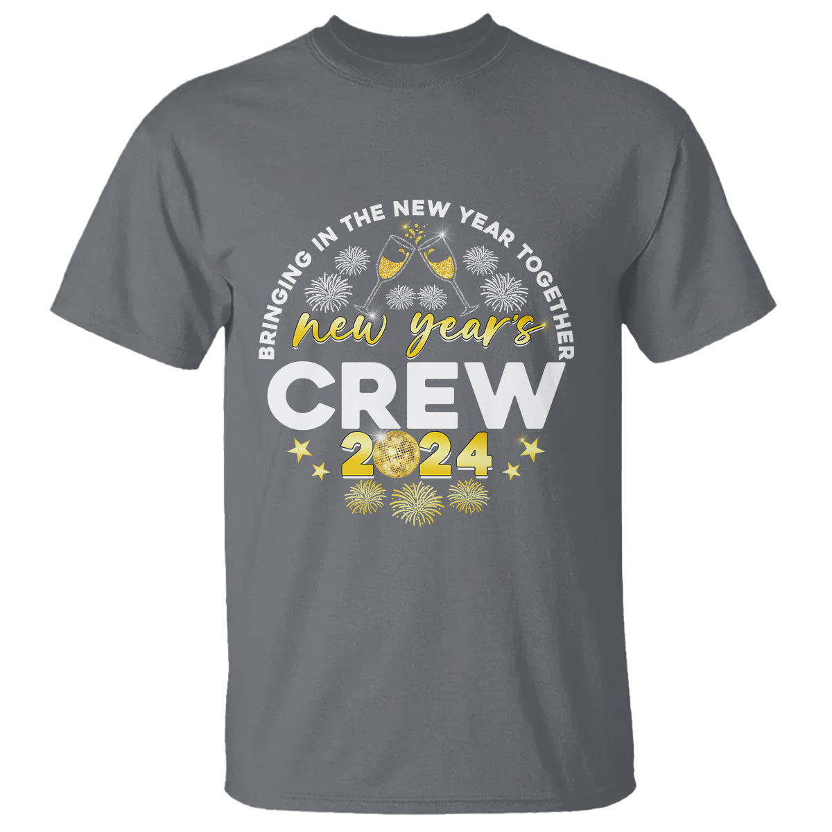 Happy 2024 New Year Crew Bringing Together T Shirt - Wonder Print Shop