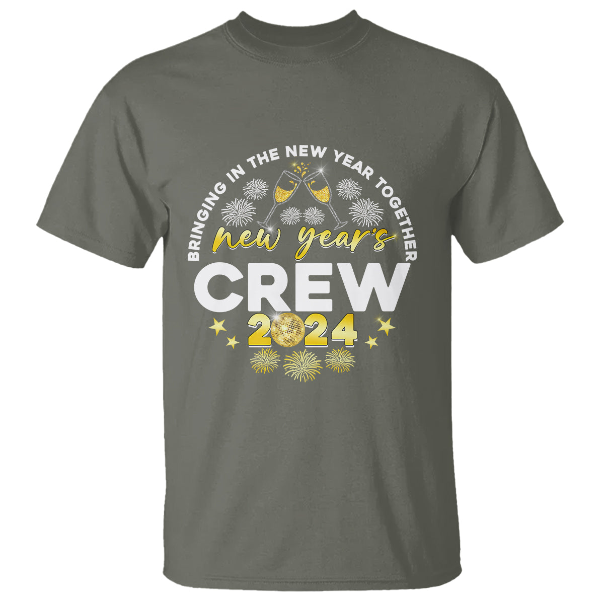 Happy 2024 New Year Crew Bringing Together T Shirt - Wonder Print Shop