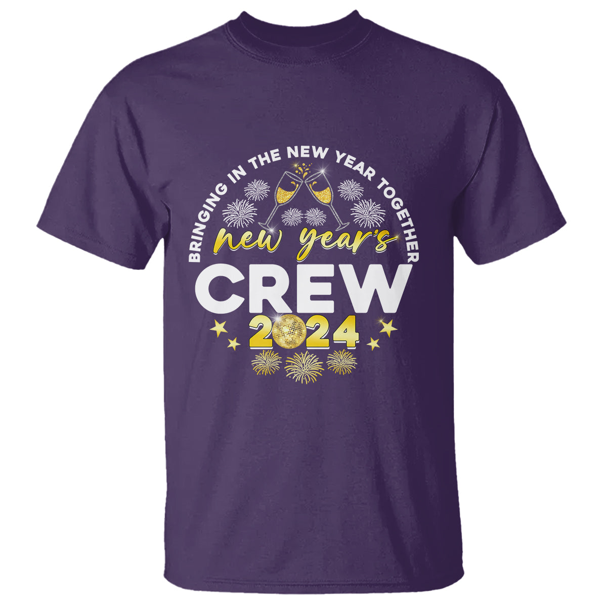 Happy 2024 New Year Crew Bringing Together T Shirt - Wonder Print Shop