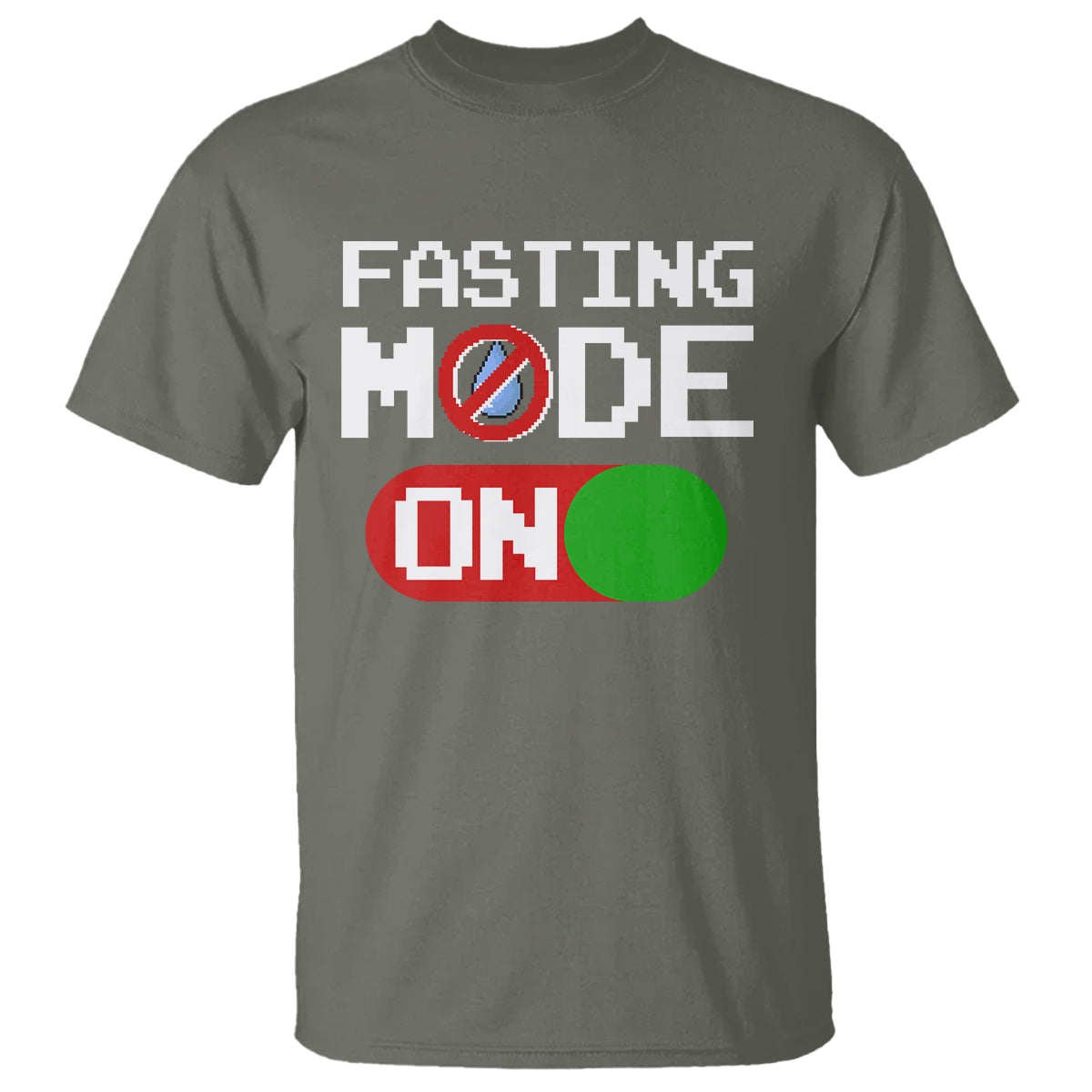 Ramadan T Shirt Fasting Mode On Weight Loss No Water - Wonder Print Shop