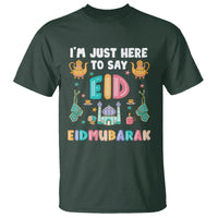 Ramadan T Shirt I'm Just Here To Say EID Mubarak Iftar Islamic Muslim - Wonder Print Shop