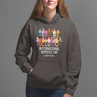 International Women's Day Hoodie Happy IWD 8 March Inspire Inclusion 2024 - Wonder Print Shop