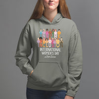 International Women's Day Hoodie Happy IWD 8 March Inspire Inclusion 2024 - Wonder Print Shop