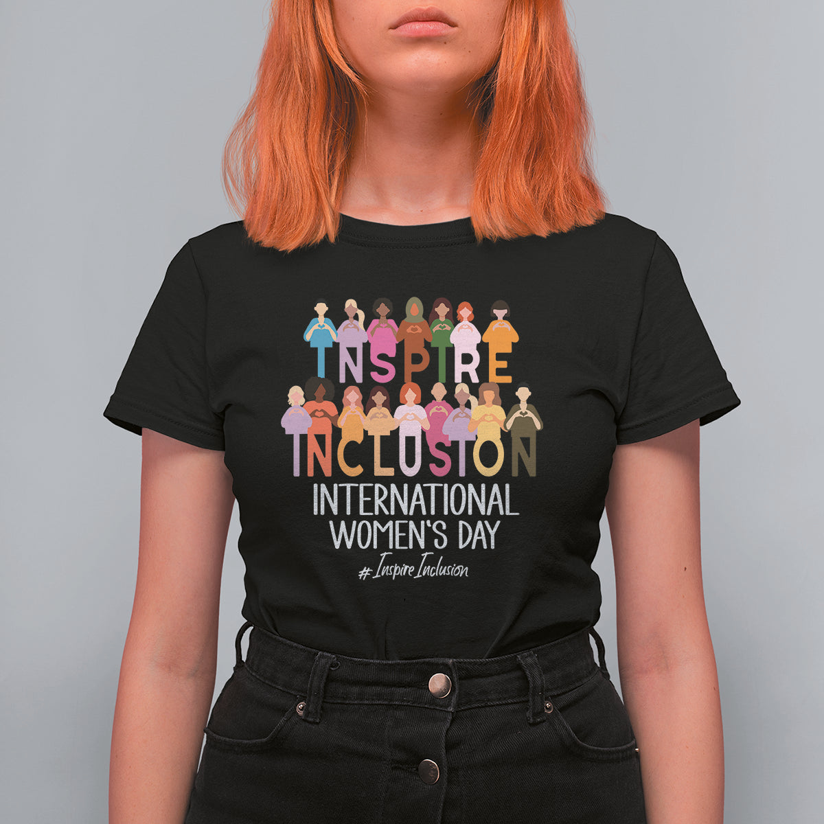 International Women's Day T Shirt For Women Happy IWD 8 March Inspire Inclusion 2024 - Wonder Print Shop