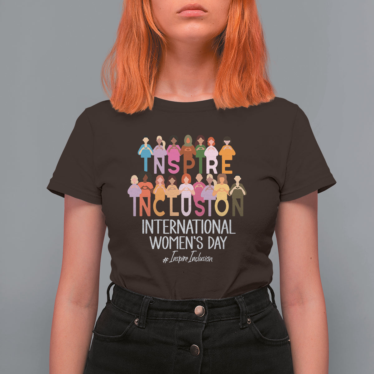 International Women's Day T Shirt For Women Happy IWD 8 March Inspire Inclusion 2024 - Wonder Print Shop