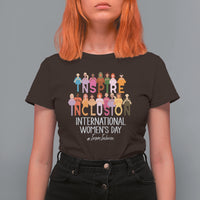 International Women's Day T Shirt For Women Happy IWD 8 March Inspire Inclusion 2024 - Wonder Print Shop