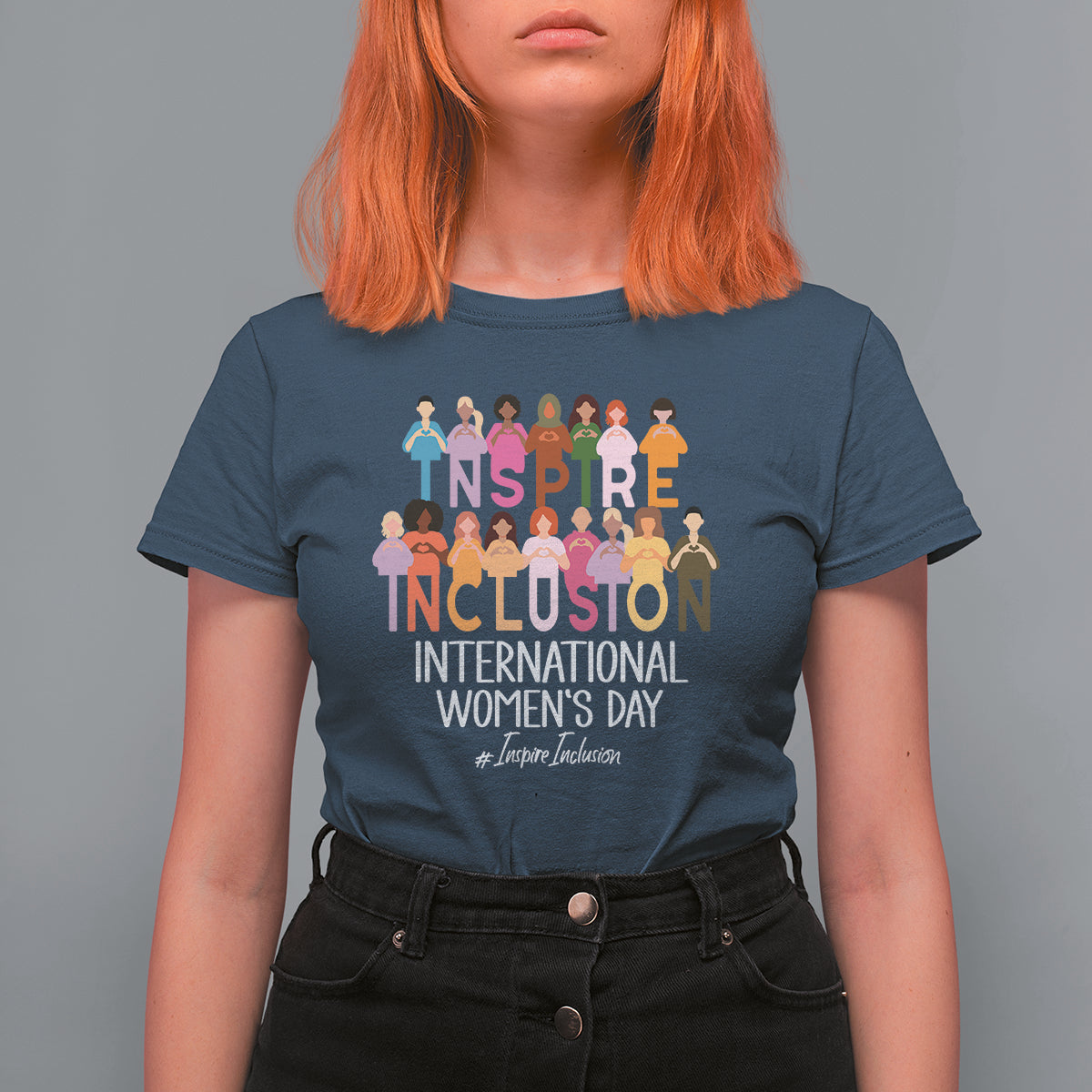 International Women's Day T Shirt For Women Happy IWD 8 March Inspire Inclusion 2024 - Wonder Print Shop