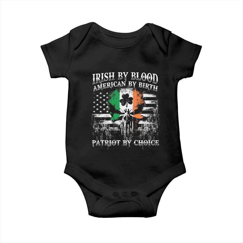 Irish American Baby Onesie Irish By Blood American By Birth Patriot By Choice