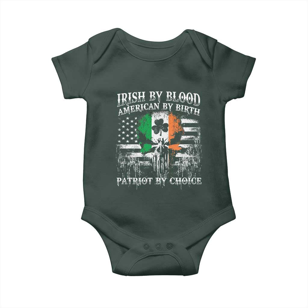 Irish American Baby Onesie Irish By Blood American By Birth Patriot By Choice