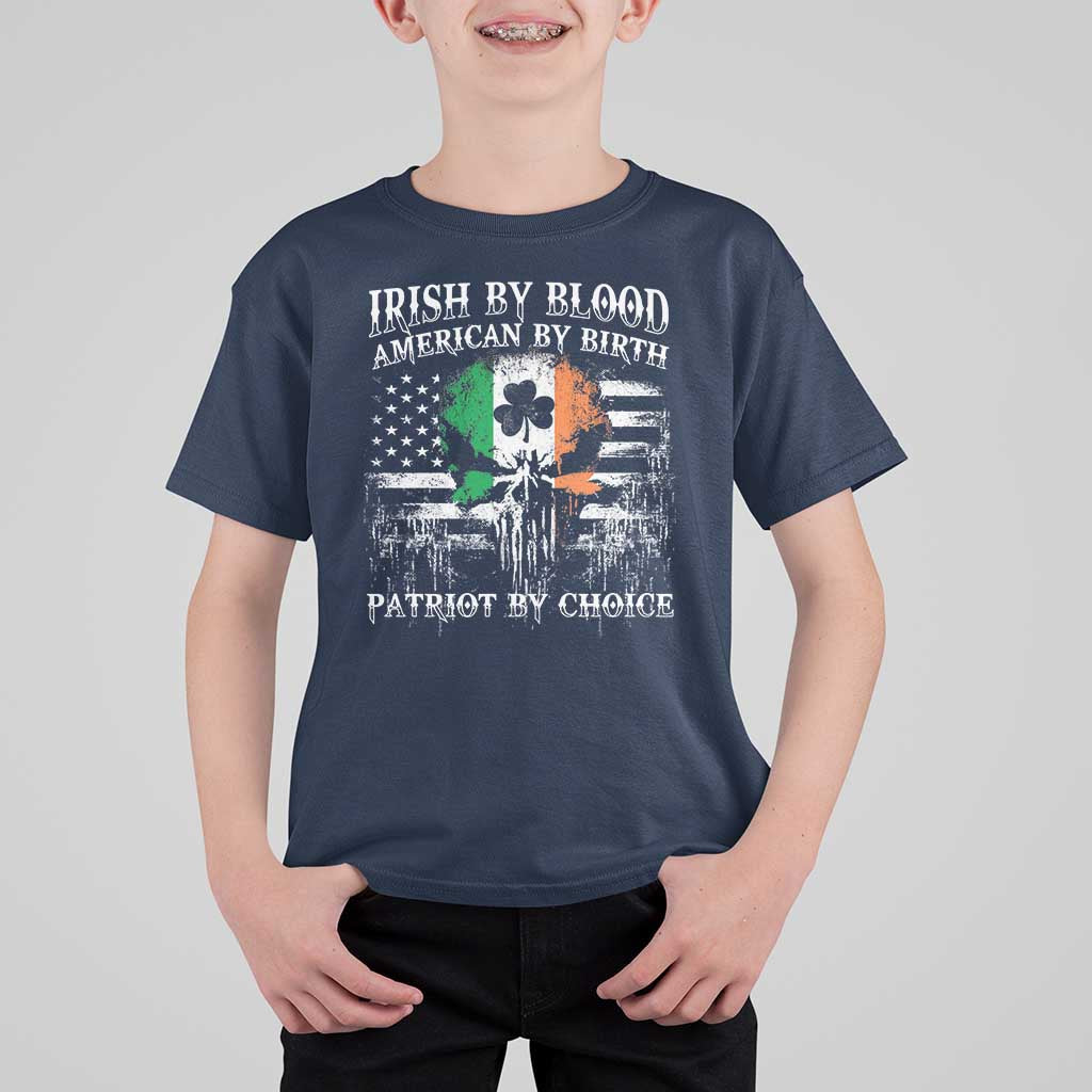 Irish American T Shirt For Kid Irish By Blood American By Birth Patriot By Choice
