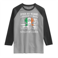 Irish American Raglan Shirt Irish By Blood American By Birth Patriot By Choice