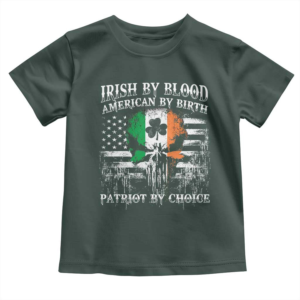Irish American Toddler T Shirt Irish By Blood American By Birth Patriot By Choice