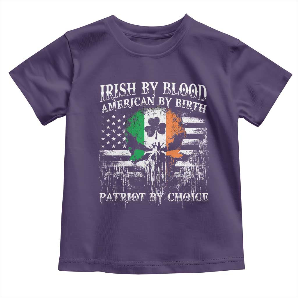 Irish American Toddler T Shirt Irish By Blood American By Birth Patriot By Choice