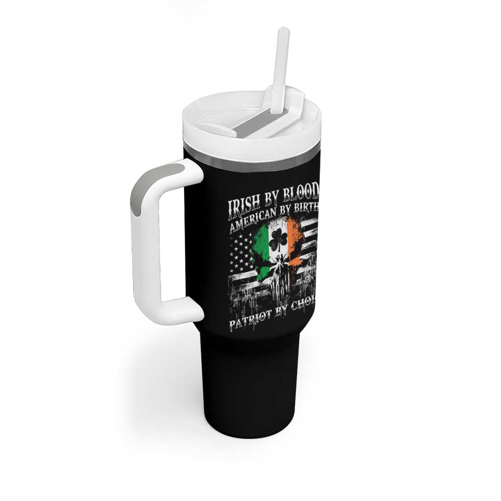 Irish American Tumbler With Handle Irish By Blood American By Birth Patriot By Choice