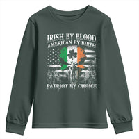 Irish American Youth Sweatshirt Irish By Blood American By Birth Patriot By Choice
