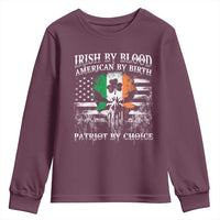 Irish American Youth Sweatshirt Irish By Blood American By Birth Patriot By Choice