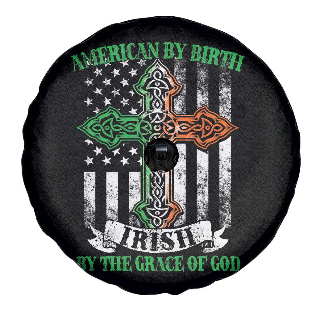 American By Birth Irish By The Grace Of God Spare Tire Cover