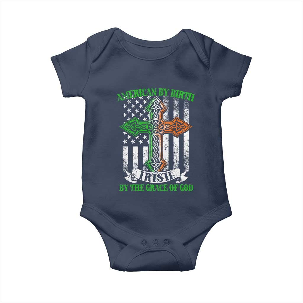 American By Birth Irish By The Grace Of God Baby Onesie