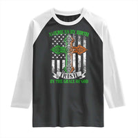 American By Birth Irish By The Grace Of God Raglan Shirt