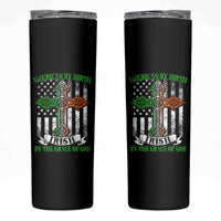 American By Birth Irish By The Grace Of God Skinny Tumbler