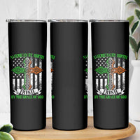 American By Birth Irish By The Grace Of God Skinny Tumbler