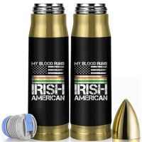 Irish American Pride Bullet Tumbler My Blood Runs Ireland America Flag
