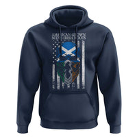 American Grown With Scots Irish Roots Hoodie American Ulster Scots Skull Flag