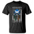 American Grown With Scots Irish Roots T Shirt American Ulster Scots Skull Flag