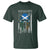 American Grown With Scots Irish Roots T Shirt American Ulster Scots Skull Flag