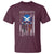 American Grown With Scots Irish Roots T Shirt American Ulster Scots Skull Flag