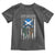 American Grown With Scots Irish Roots Toddler T Shirt American Ulster Scots Skull Flag