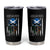 American Grown With Scots Irish Roots Tumbler Cup American Ulster Scots Skull Flag