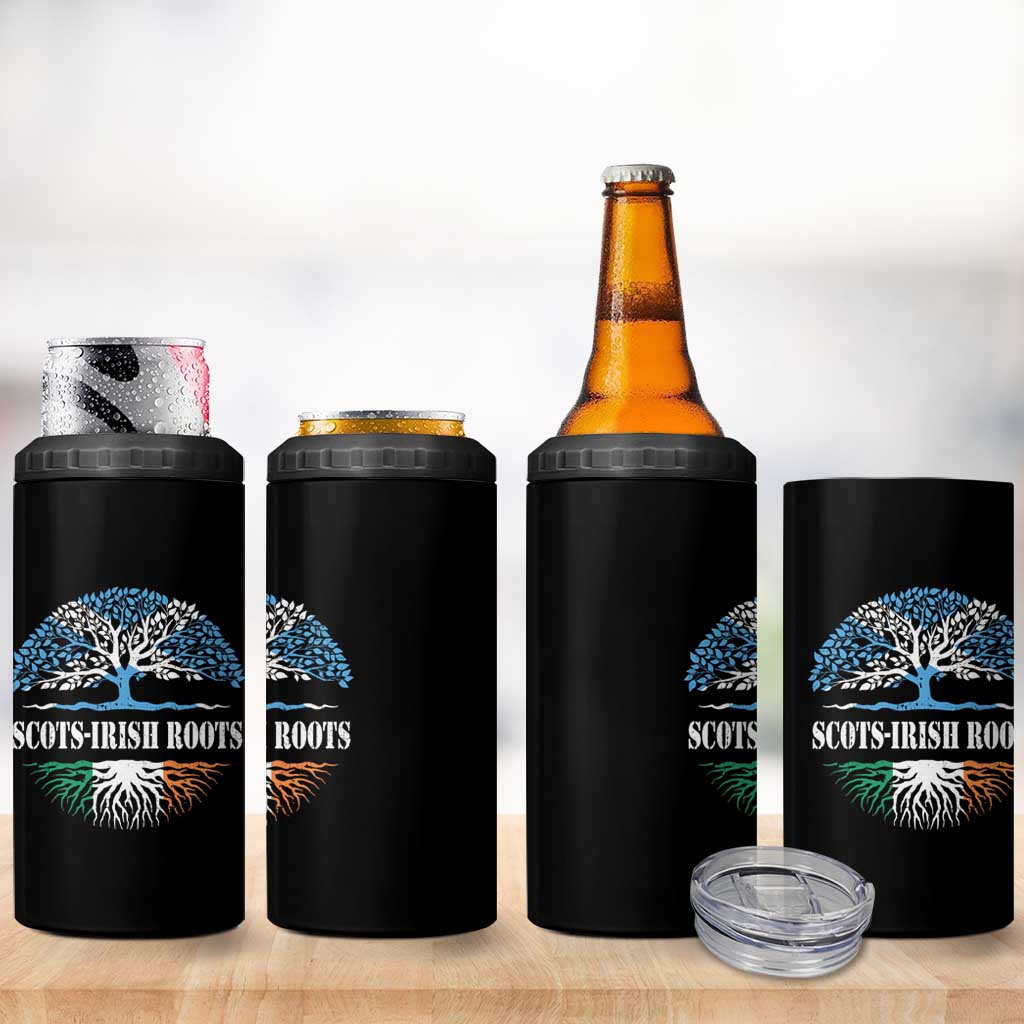 Scots-Irish Roots 4 in 1 Can Cooler Tumbler Ulster Scots Ireland Scotland