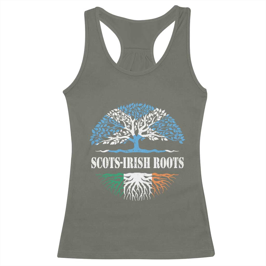 Scots-Irish Roots Racerback Tank Top Ulster Scots Ireland Scotland