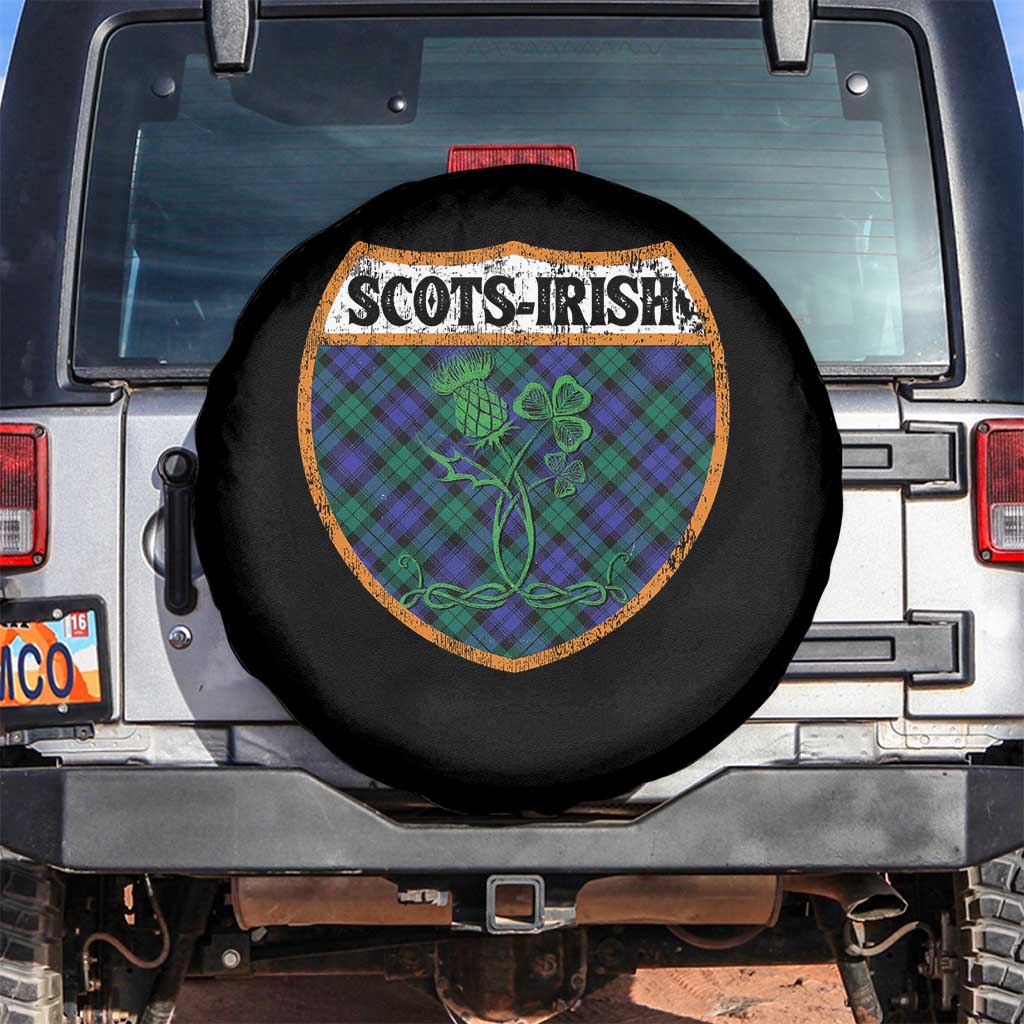 Scots-Irish Pride Spare Tire Cover Shamrock Ulster Scots Scotch Irish Shamrock Thistle