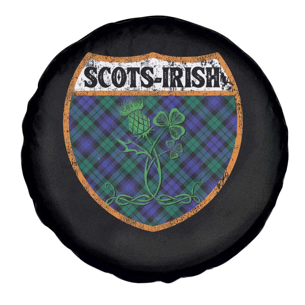 Scots-Irish Pride Spare Tire Cover Shamrock Ulster Scots Scotch Irish Shamrock Thistle