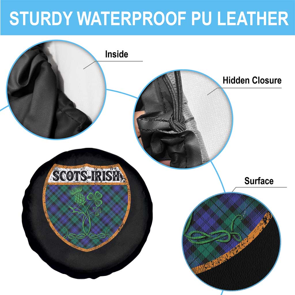 Scots-Irish Pride Spare Tire Cover Shamrock Ulster Scots Scotch Irish Shamrock Thistle