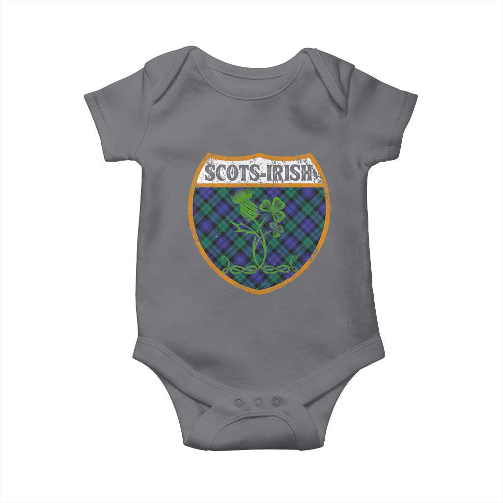 Scots-Irish Pride Baby Onesie Shamrock Ulster Scots Scotch Irish Shamrock Thistle