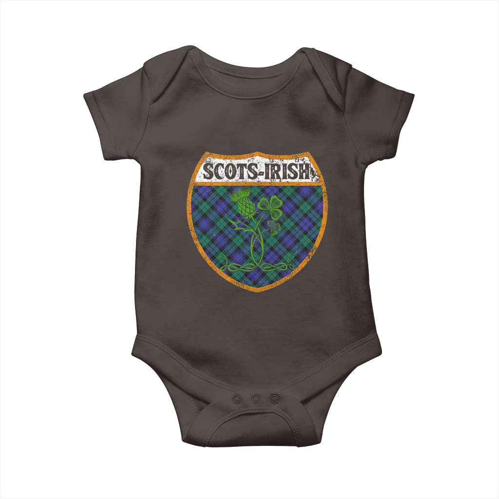 Scots-Irish Pride Baby Onesie Shamrock Ulster Scots Scotch Irish Shamrock Thistle