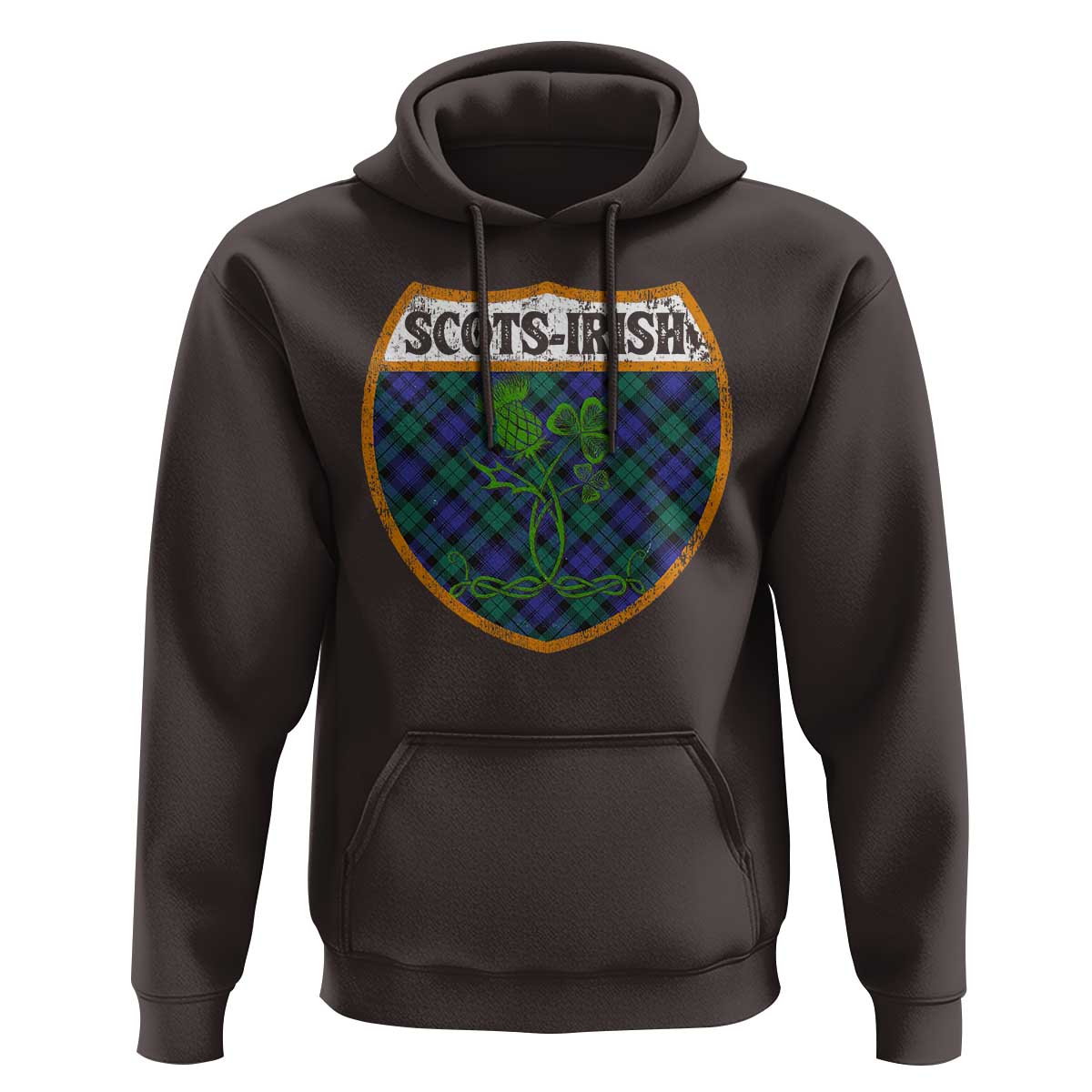 Scots-Irish Pride Hoodie Shamrock Ulster Scots Scotch Irish Shamrock Thistle